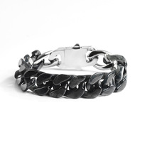 Bracelet en Jadeite Naturelle Véritable, Chaîne Cubaine, Tendance Hip Hop, Personnalité, Bracelets de Main en Jade, Vente en Gros GB10
