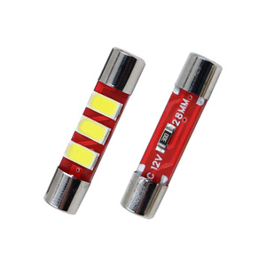 Car <b>vanity</b> mirror <b>light</b> T6 3SMD 5730 29mm flat top double tip B6 roof <b>light</b> fuse <b>light</b> - Product Image 5