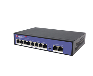 สวิตช์ PoE อัจฉริยะ 8 พอร์ต 10/100Mbps รองรับ VLAN สำหรับกล้องวงจรปิด IP ระบบ CCTV ขายดีจากโรงงาน ใช้ไฟ DC48V - Product Image 3