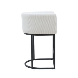Sillas de <span class=keywords><strong>Bar</strong></span> thương mại khung kim loại màu trắng thanh phân thoải mái Truy cập Chiều cao thanh phân - Product Image 4