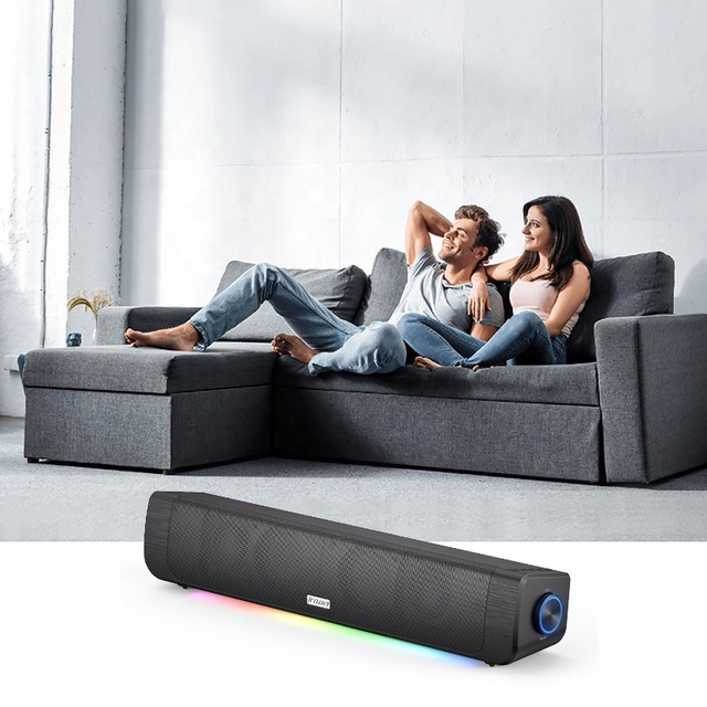 Inwa Computer Speakers Wireless PC Speakers with Built in Battery and FM Cord and Battery Dual Powered Computer SoundBar Bt 3