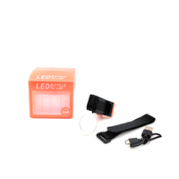 Feu arrière de vélo en forme de coeur rechargeable par USB, 5 modes, étanche, pour la sécurité du cyclisme