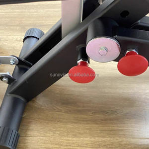 Salle de sport à domicile 5 en 1 - <span class=keywords><strong>Banc</strong></span> de <span class=keywords><strong>musculation</strong></span> réglable pour inclinaison/déclinaison, abdominaux et tirage latéral, équipement multifonctionnel gain de place - Product Image 4