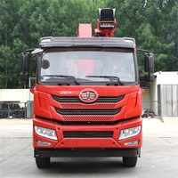 Camion LUGONG 4x2 3t-15t avec grue à bras droit hydraulique, moteur et boîte de vitesses, grue montée sur camion