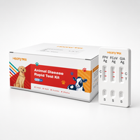Kit de test triple fœtal pour chatons : Panleucopénie féline, Coronavirus, Giardia (FPV, FCoV, GIA Ag) - Urgence