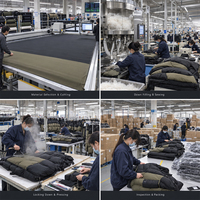 Blouson matelassé pour homme personnalisé, directement de l'usine, rembourrage en duvet épais, coupe oversize, blocs de couleur, manteau d'hiver streetwear chaud