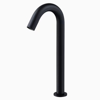 Robinet de lavabo de salle de bain traditionnel en laiton avec capteur infrarouge, cascade automatique, mélangeur d'eau froide et chaude