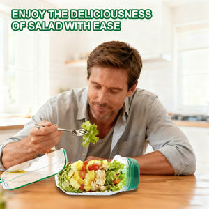 2025 Neue gesunde Ernährung Tragbarer Salat behälter Frisch haltbare vertikale Schicht salat schale Tragbare Salat gläser im Freien - Product Image 4