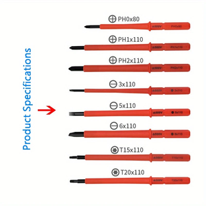 Professional Multi-functional <strong>Magnetic</strong> <strong>Screwdriver</strong>,10pcs Insulated Industrial <strong>Screwdriver</strong> Set, Common Tools for Electricians - Product Image 2