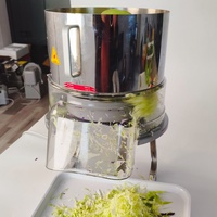 Machine à choux râpés électrique automatique commerciale CXCO, 1-8 mm réglable, hachoir à légumes en acier inoxydable pour salade