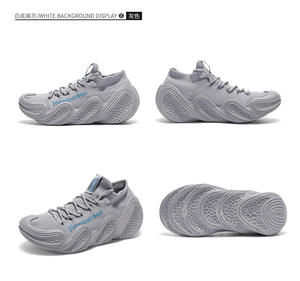 Spring Summer Knitted <b>Socks</b> Shoes Men's Breathable Sports Shoes Student Simple Casual Coconut Men's Shoes - Product Image 2