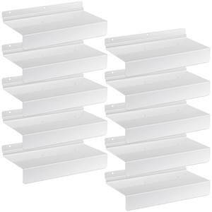 Présentoir mural suspendu en métal pour chaussures Étagère <span class=keywords><strong>murale</strong></span> noire facile à installer <span class=keywords><strong>avec</strong></span> lèvre avant - Product Image 6