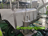 Machine d'extrusion Greenlandplast recycler les bouteilles de lait PEHD rebroyées en granulés de déchets plastiques machine de granulation