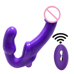 Dubbele <span class=keywords><strong>Strapon</strong></span> Dildo G Spot Vagina Stimulator Erotische Strapless Dildo 'S Voor Vrouwen Anale Speelgoed Voor Volwassenen Seksspeeltjes Voor Lesbische - Product Image 5