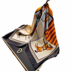 ใหม่70ผ้าขนหนูสี่เหลี่ยมเล็กสำหรับผู้หญิงบางและฤดูร้อนผ้าคาดผมแบบมืออาชีพผ้าพันแขนกระเป๋าคาดผม - Product Image 5