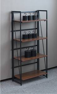 Простой Легкий Складной промышленный угловой деревянный современный книжный шкаф книжная полка - Product Image 2