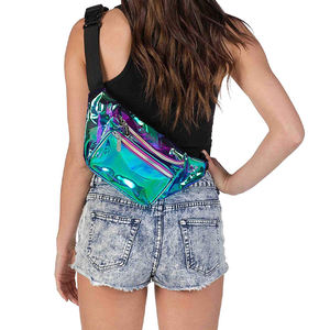 Logotipo personalizado impreso transparente señoras hombres chica moda cinturón mujeres holográfica <span class=keywords><strong>riñonera</strong></span> al por mayor viaje deporte riñoneras - Product Image 5