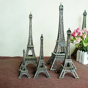 Yiwu Best Selling Metal Crafts France Souvenirs Different Sizes Metal Eiffel Tower Decorative For Home