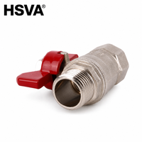 Vanne à boisseau sphérique en acier inoxydable avec poignée papillon, filetage mâle/femelle PN16 1/2"-2", OEM pour l'eau, l'huile et le gaz