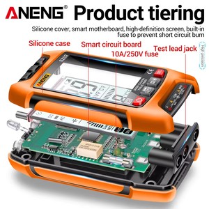 Testeur intelligent de transistors ANENG SZ02, 9999 True RMS, mesureur de capacité automatique, multimètre numérique - Product Image 2