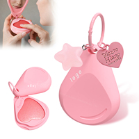 Étui de rangement moderne en silicone pour rouge à lèvres, boîte de maquillage compacte en silicone pour voyage avec design à noyau remplaçable