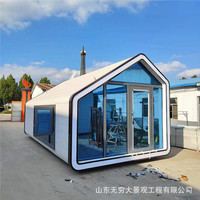 Diseño y Producción Bajo Demanda de Almacenes Móviles con Estructura de Chapa de Aluminio, Casa EPS, Hotel Cápsula Espacial Blanca