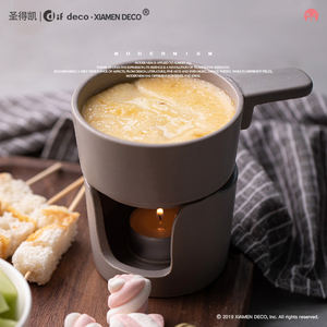 Juego <span class=keywords><strong>de</strong></span> Fondue <span class=keywords><strong>de</strong></span> cocina <span class=keywords><strong>de</strong></span> estilo nórdico con mango, Mini olla caliente para <span class=keywords><strong>mantequilla</strong></span> y queso, venta al por mayor - Product Image 2