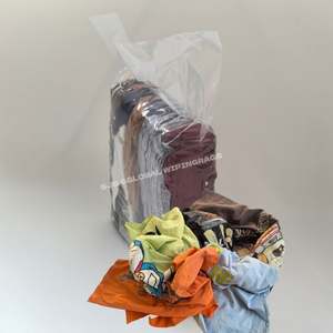 Trapos de algodón de alta absorción de aceite y agua, trapos de camiseta reciclados, 25 kg, para uso industrial y taller. - Product Image 1