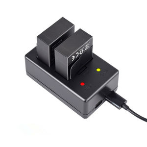 <span class=keywords><strong>Chargeur</strong></span> rapide à <span class=keywords><strong>double</strong></span> charge de batterie de caméra d'action portable avec câble USB pour <span class=keywords><strong>Gopro</strong></span> Hero3 +/3 - Product Image 2