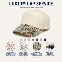 Nouvelle Arrivée Casquette de Baseball Unisexe Personnalisée à 5 Panneaux Broderie 3D Visière en Tapisserie Lettres Logo Personnalisé Structurée Style Papa 100%