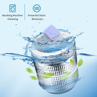Tablettes nettoyantes écologiques jetables pour machine à laver, éliminent la saleté et le calcaire, rafraîchissent le linge