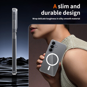 1.5 Mm Chống-Xước Rõ Ràng Magnetic Trường Hợp Điện Thoại Đối Với Samsung S26 Pro Trong Suốt Không Dây Sạc Chống Sốc Điện Thoại Di Động Trường Hợp - Product Image 5