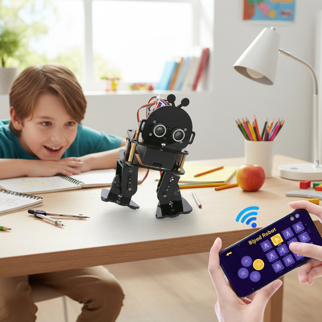 ACEBOTT Customized Stem Education Biped Robot Kit Set Adult Kids DIY Python Coding ESP32 IOT Educational Toys Robots for Arduino