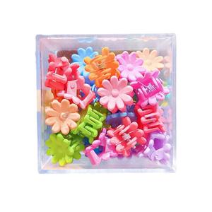 36pcs New Clear Plastic Flower Hair Acessórios Mini Sweet Style Hair Claw Clips para Meninas - Product Image 5