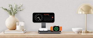 Cargador Inalámbrico Rápido de 25W, Magnético para <span class=keywords><strong>iPhone</strong></span> 17/16/15/14/<span class=keywords><strong>13</strong></span> <span class=keywords><strong>Pro</strong></span> <span class=keywords><strong>Max</strong></span>, Estación de Carga Inalámbrica Plegable 3 en 1 - Product Image 4
