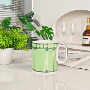 Mug en Porcelaine Fine Européenne de Luxe Moderne pour Thé/Café – Écologique, Idéal pour la Maison et les Cadeaux de Mariage - Product Image 5