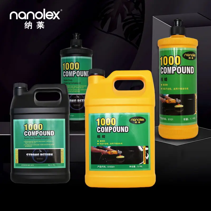 Nanolex 1000 Heavy Polishing Compound Care Paint Automobile Rubbing Compound Free Samples Swirl Remover By Hand