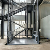 Plateforme élévatrice verticale industrielle à rail de guidage, monte-charge hydraulique personnalisable