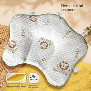 หมอนเด็กอเนกประสงค์ รูปตัวยู ขนาดใหญ่ ไส้ใยฝ้ายไข่มุก ป้องกันไรฝุ่น 200TC ลายการ์ตูน ผ้าฝ้าย 100% ปรับแต่งได้ - Product Image 6