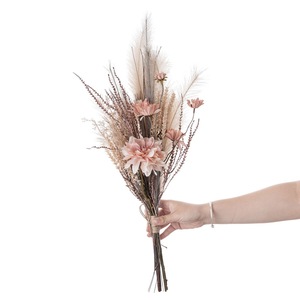 Bouquet de fleurs artificielles Yuyinli, fleurs séchées roses, décoration de mariage à domicile, CF01164 - Product Image 5