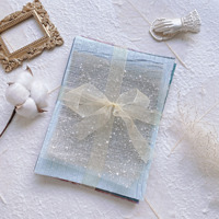 10 buah/pak kertas latar belakang DIY tenda genggam jaring bahan campur kreatif anak-anak buatan tangan kertas bahan dekoratif kolase