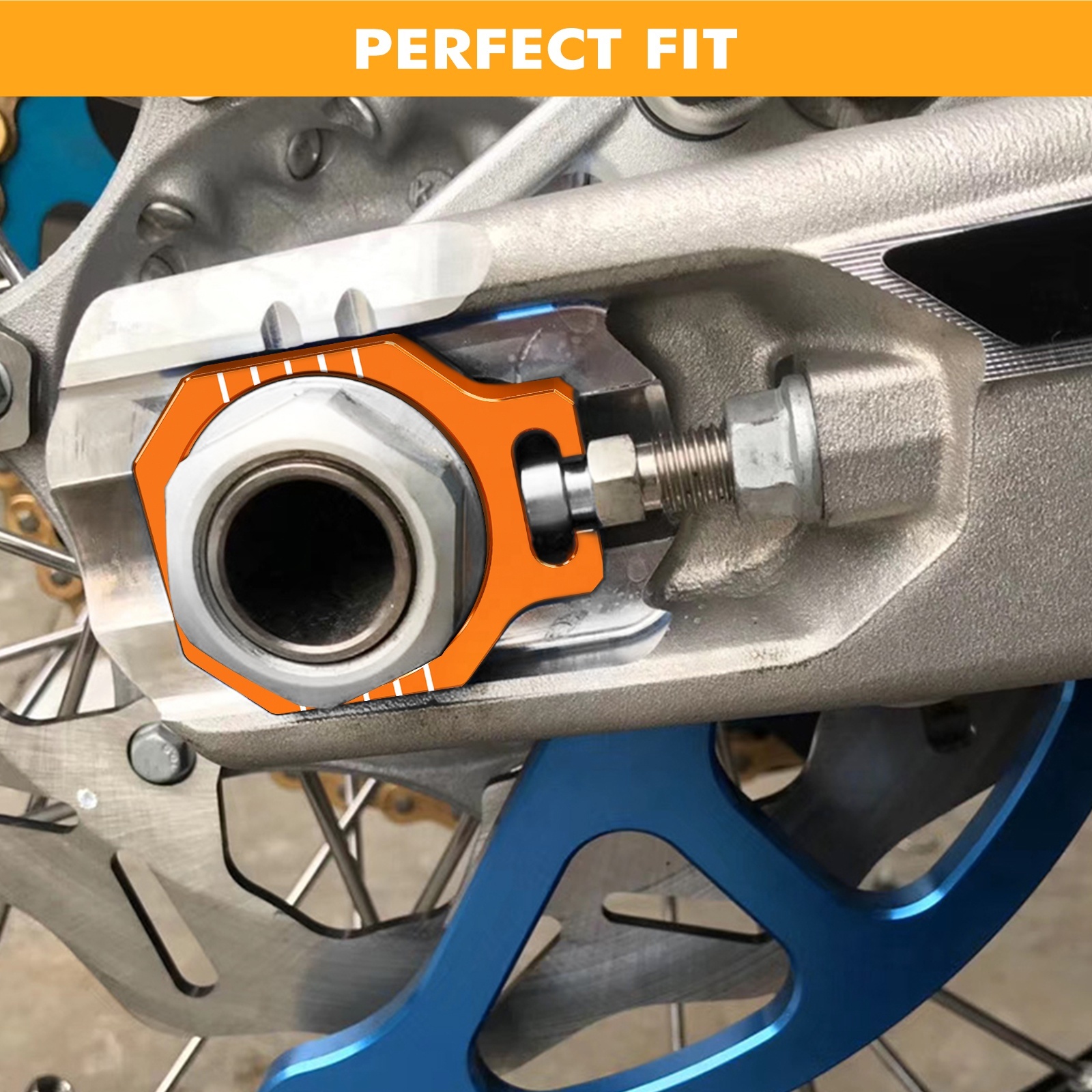 CNC Hintern Achsblock Achsenblöcke Kettenspanner F Produktbild-Vorschau 4