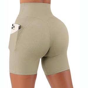 Ropa – Leggings personnalisés pour femmes, Logo imprimé 3D, Nylon côtelé, Spandex, <span class=keywords><strong>short</strong></span> de motard pour femmes - Product Image 4
