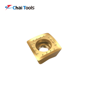 Insertos de 4 bordes de carburo de tungsteno de fresado CNC serie SVKT con ángulo de <span class=keywords><strong>rastrillo</strong></span> positivo grande - Product Image 1