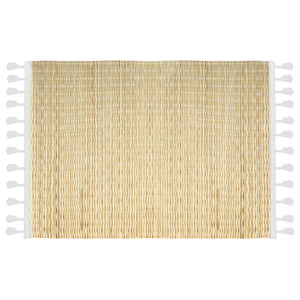 MANTOLES DE BAMBÚ 45X30 CM NATURAL Y BLANCO - Product Image 1