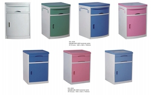 Table de chevet mobile en plastique ABS pour hôpital, mobilier médical économique pour clinique, armoire de chevet avec grande capacité de rangement - Product Image 6