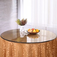 Plateau de table en verre trempé poli, forme personnalisée, verre de sécurité transparent pour la décoration de table et de mobilier domestique