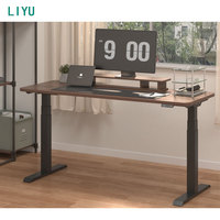 Liyu Mobilier commercial moderne Tables pliantes de bureau réglables Bureau debout électrique Cloisons convertibles pour ordinateur portable pour