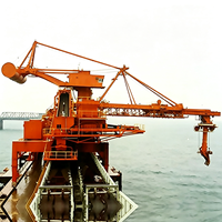 Grue portuaire mobile continue pour déchargement et chargement de conteneurs, grue portique et déchargeur radial rotatif télescopique pour navires