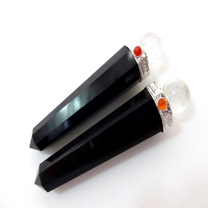 Natural Agate Wand with Carved <b>Crystal</b> Ball Semi-Precious Stone Crafts for Healing Handmade High-quality - Product Image 1